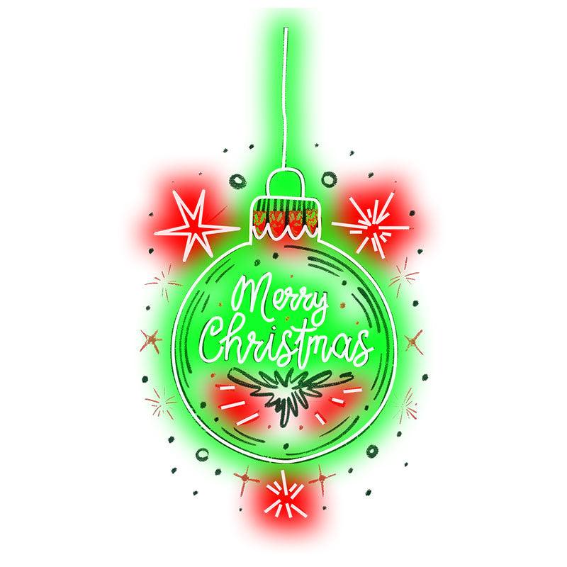 Big Green Light Bulb Decoration - Spreading Christmas Cheer and Lighting Up the Holiday Spirit neon signs
