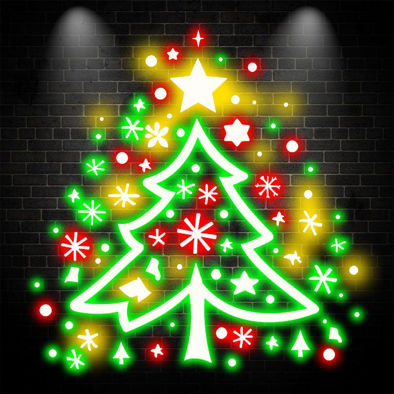 Colorful Fireworks Christmas Tree LED neon signs Lights - Gorgeous holiday decorations to light up your Christmas atmosphere!