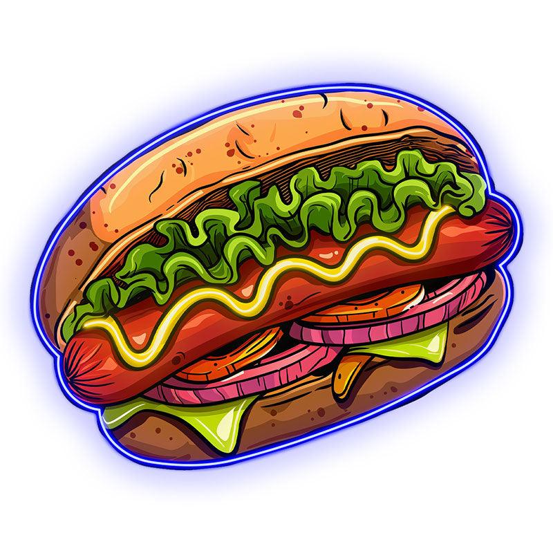 Creative Neon signs | Hamburger Clip Hot Dog, Vegetable & Steak Shape LED Lights | Restaurant, Kitchen, Party Decoration