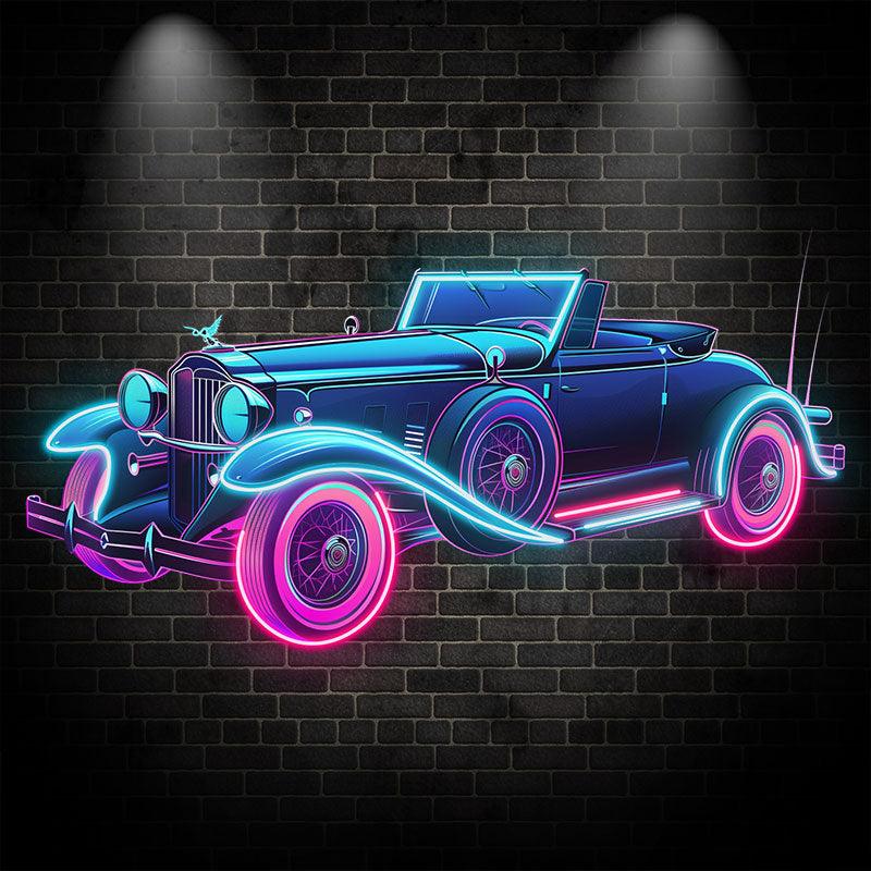 Blue Classic Classic Car LED Neon signs| Vintage Car Decorative Lights | Creative Home & Shop Lighting