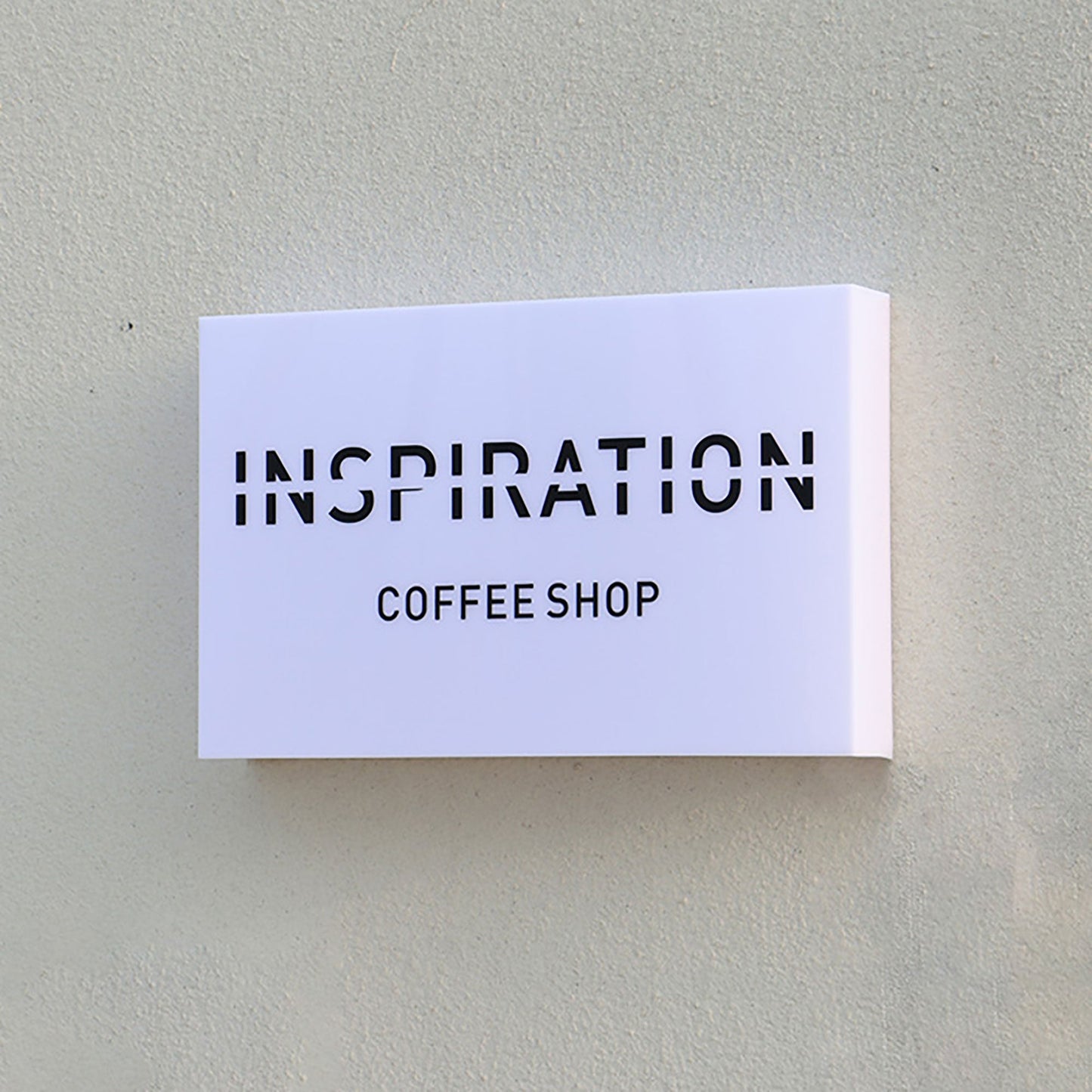 Wall Studio Light Box Full Luminous LED Lightbox DIY Office LED Acrylic Lightbox Outdoor Sign
