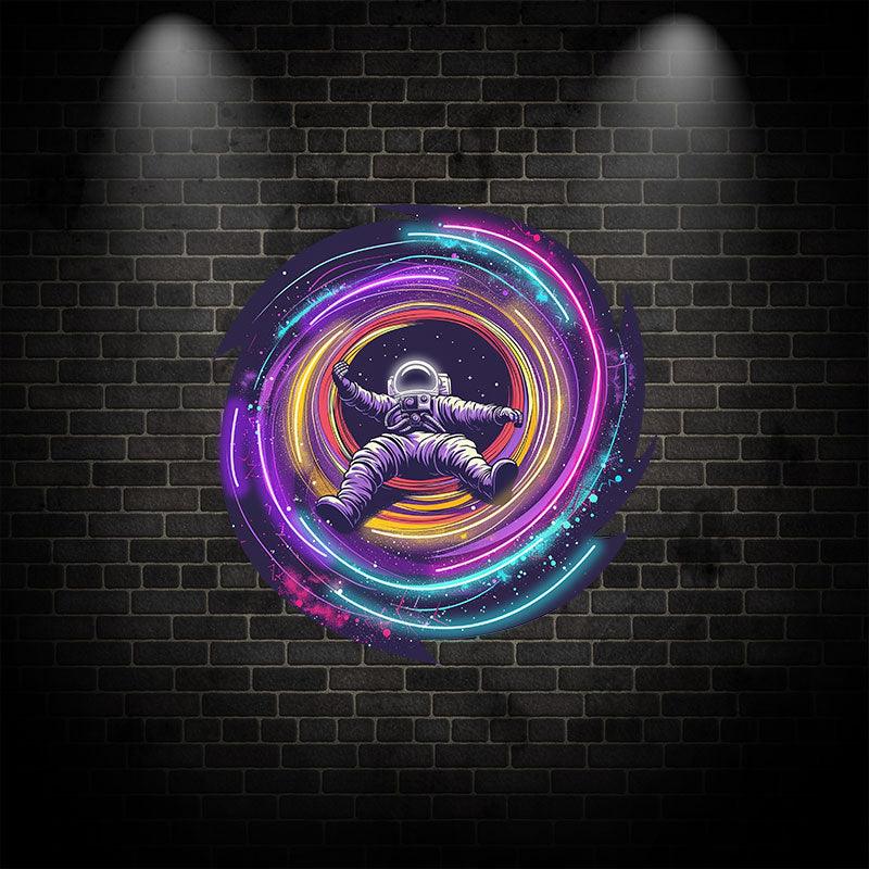 Galactic Adventure: Astronaut Neon signs Light - Stunning LED Display of Interstellar Travel