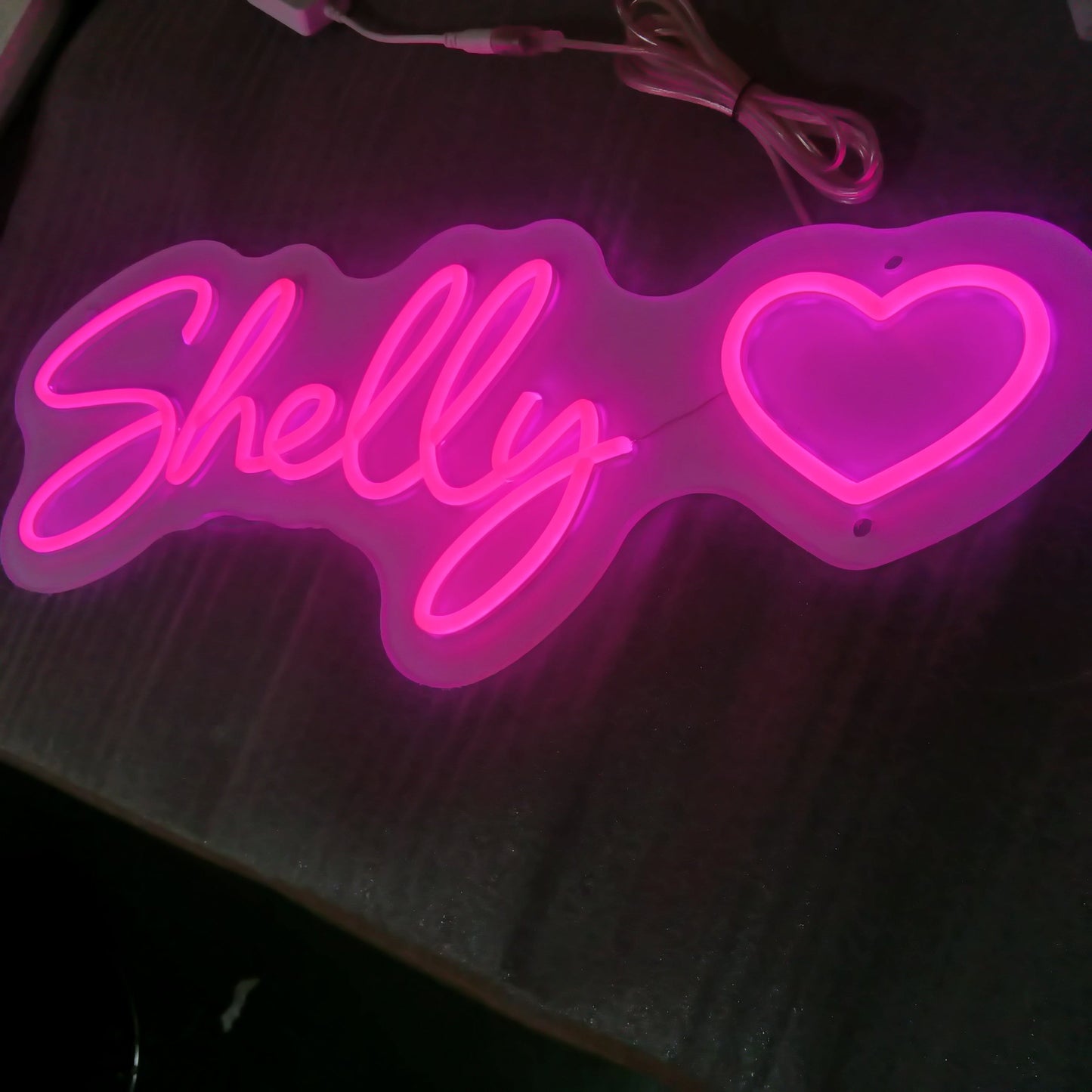 shelly neon sign