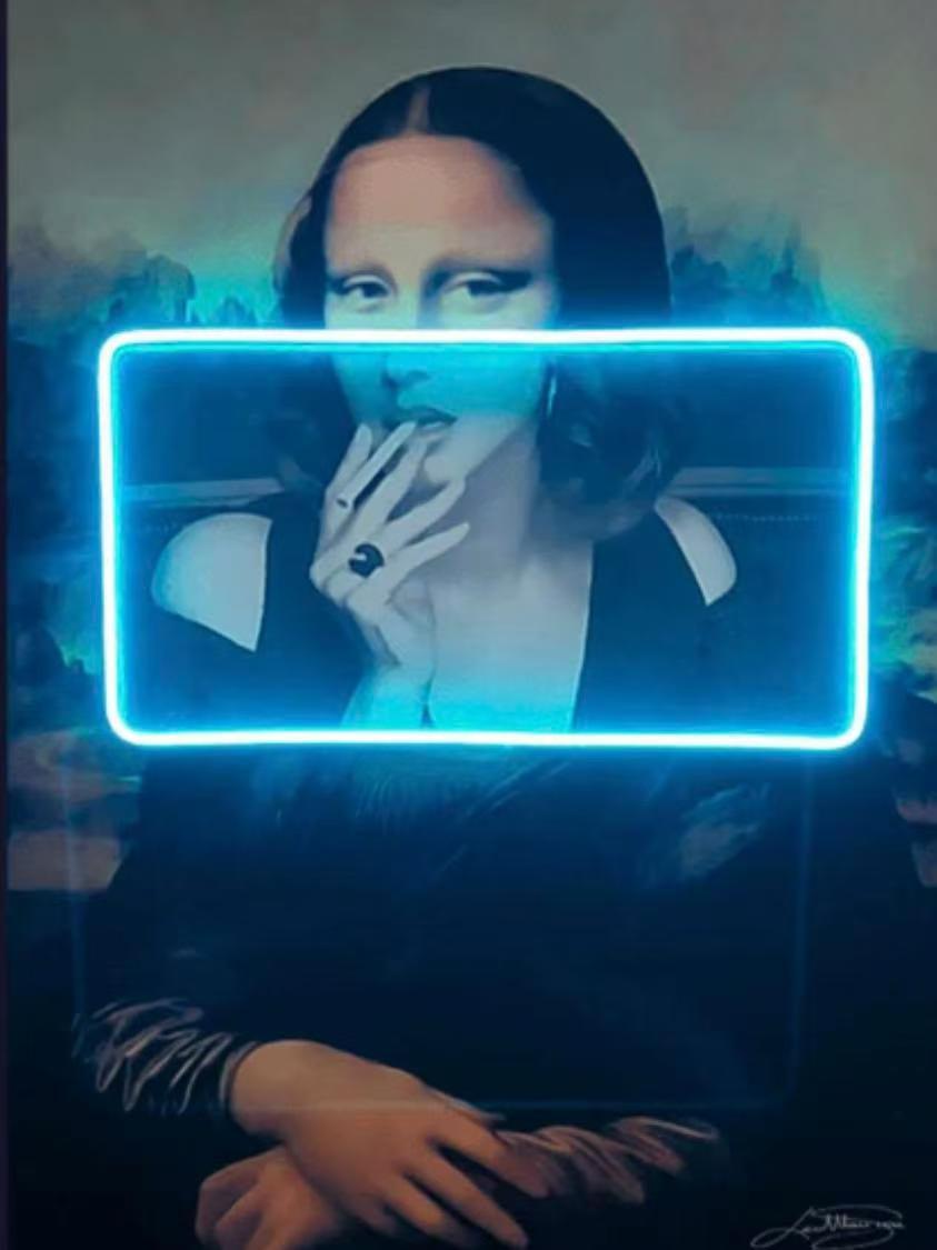 Works of art UV print neon