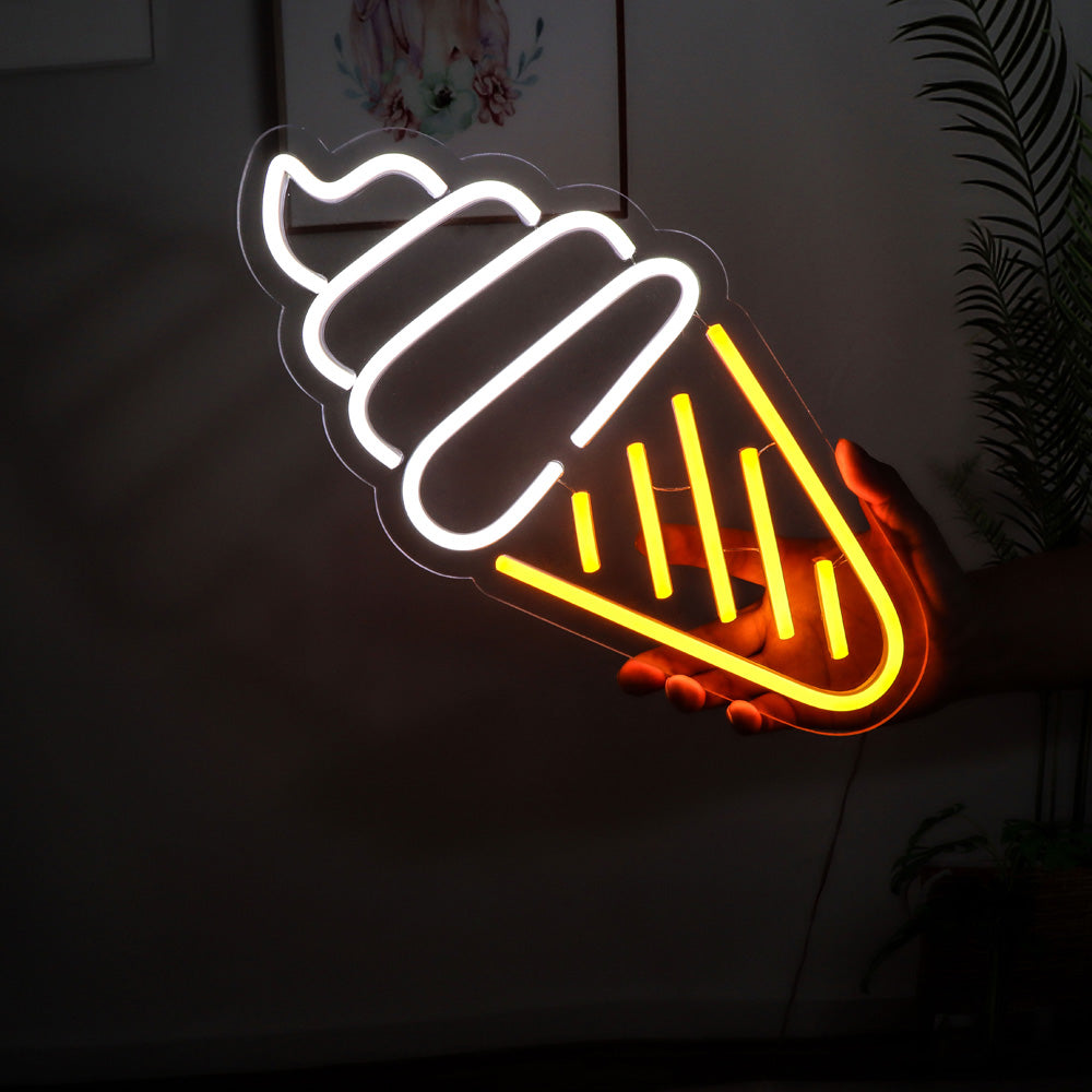 Ice cream neon signboard, wall mounted led neon sign,flexible led neon