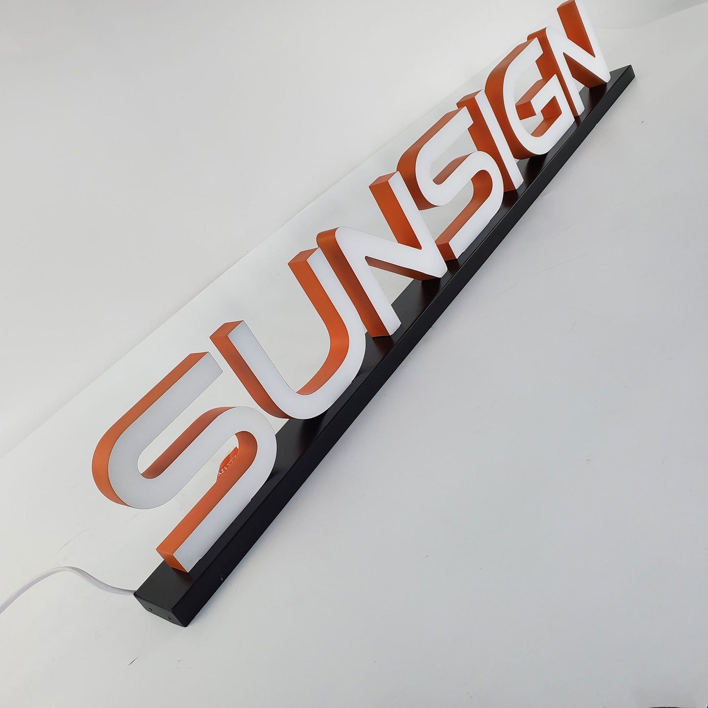 Interior Double Side Illuminated Channel Sign Stainless Steel Backlit Signage Free Standing Acrylic Letters For Business Logo