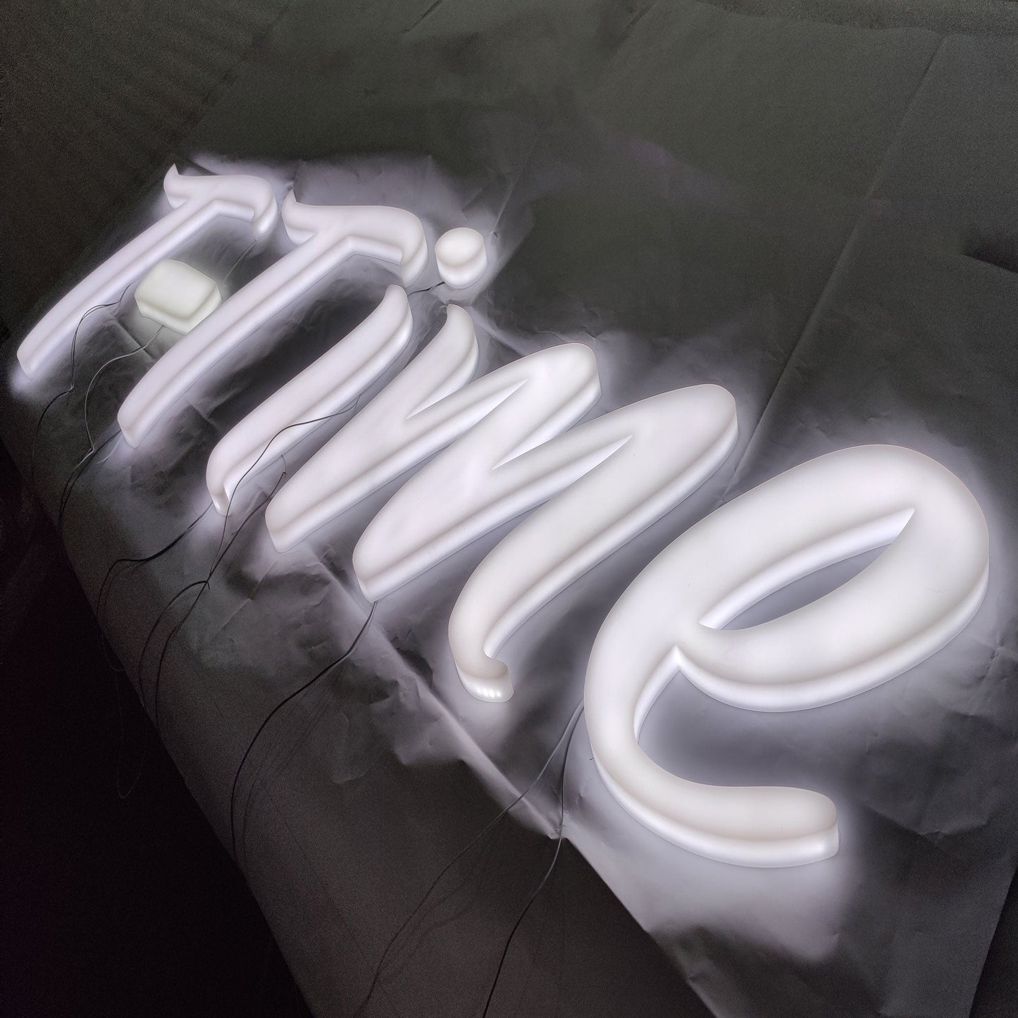 Customized Color Led Lighted Full Lit Led 3D Fabricated Acrylic Illuminated Letters Logos