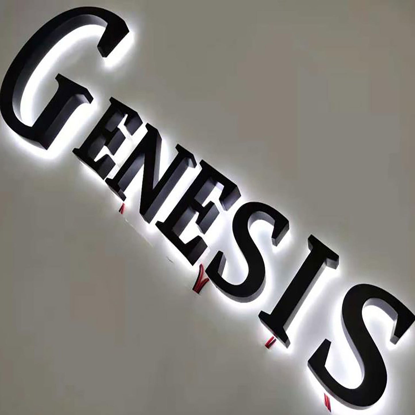 Dropshipping custom business office indoor outdoor letter wall 3d led backlit channel letter sign with CE certificate