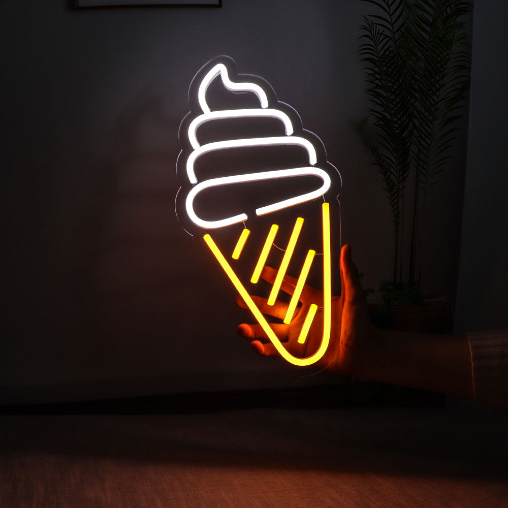 Ice cream neon signboard, wall mounted led neon sign,flexible led neon