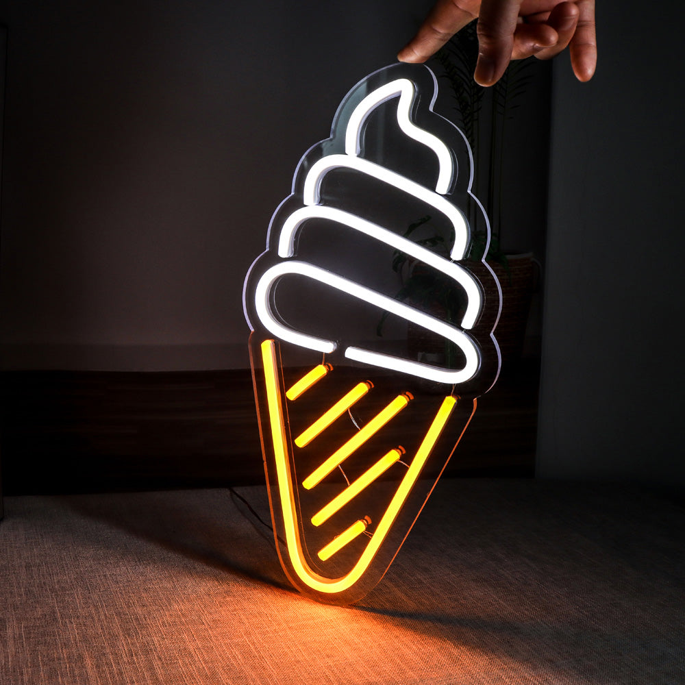 Ice cream neon signboard, wall mounted led neon sign,flexible led neon