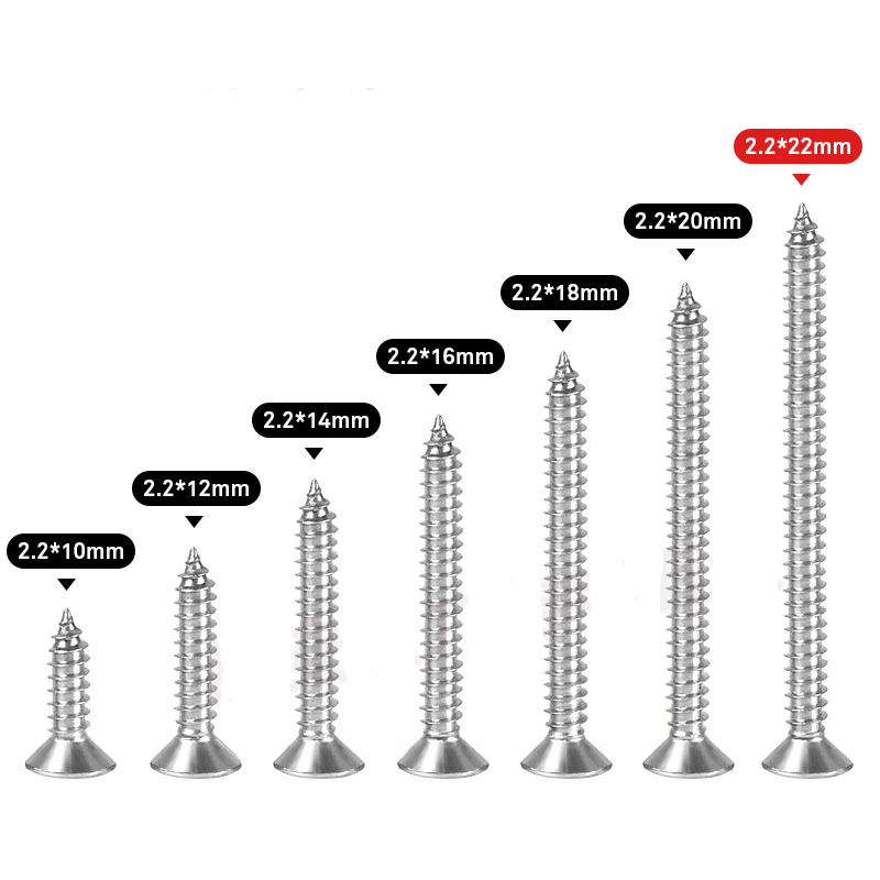 3D Sign 304 Stainless Steel Countersunk Head Screws
