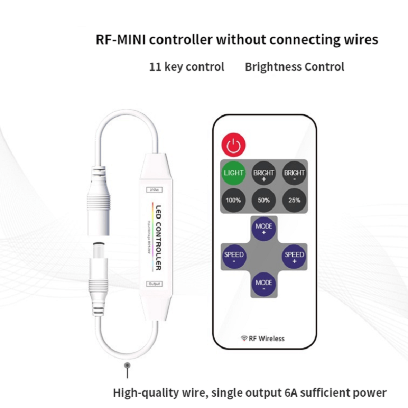 Remote Dimmer DC 12-24V Output 6A Led Controller