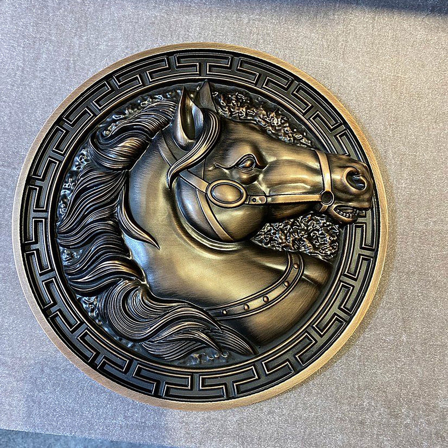 Custom bronze embossed brass sign business engraved metal logo label badger gold metal badge