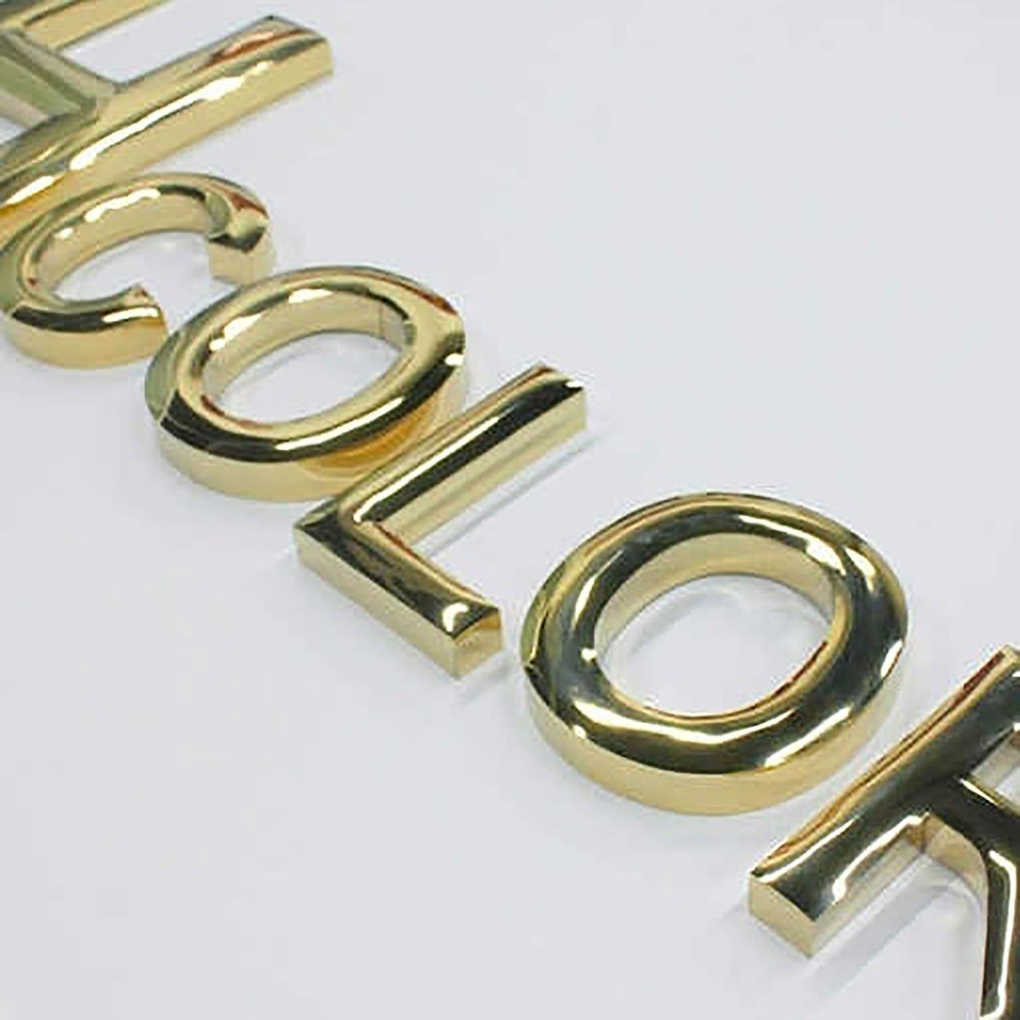 Manufacturer Custom 3D Stainless Steel Round Face Letters Sign Titanium Plating Interior Polished Wall Letter Logo Sign