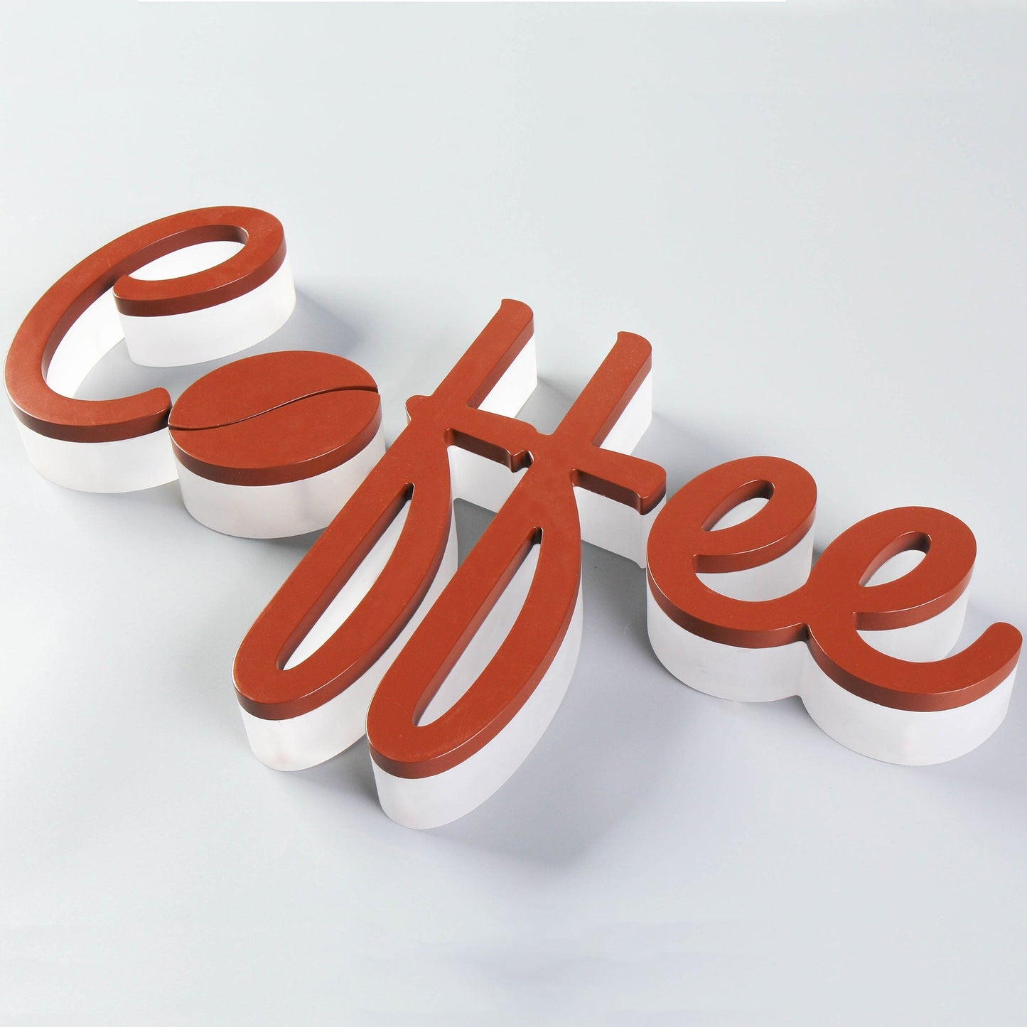 Outdoor Acrylic Led Letters Back Illuminated Commercial LED Sign Lights for Coffee Shop