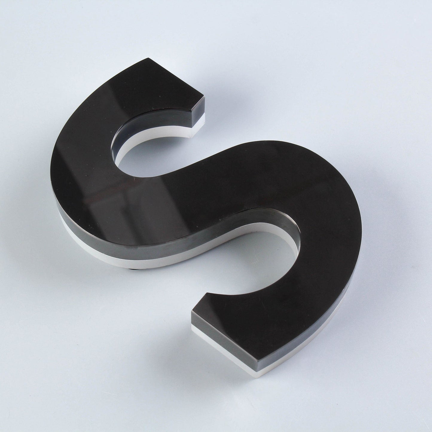 Custom Stainless Steel Backlit Alphabet Lettering Signs LED Halo Lit Channel Letters Sign