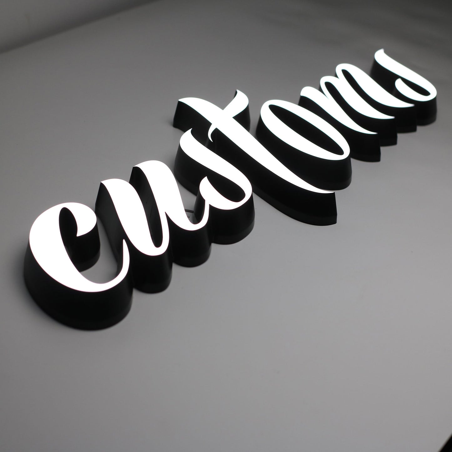 Lighted Words Fabricated Letter Illuminated 3D Business Store Led Sign Shop Front Signs Three Dimensional Acrylic Letters