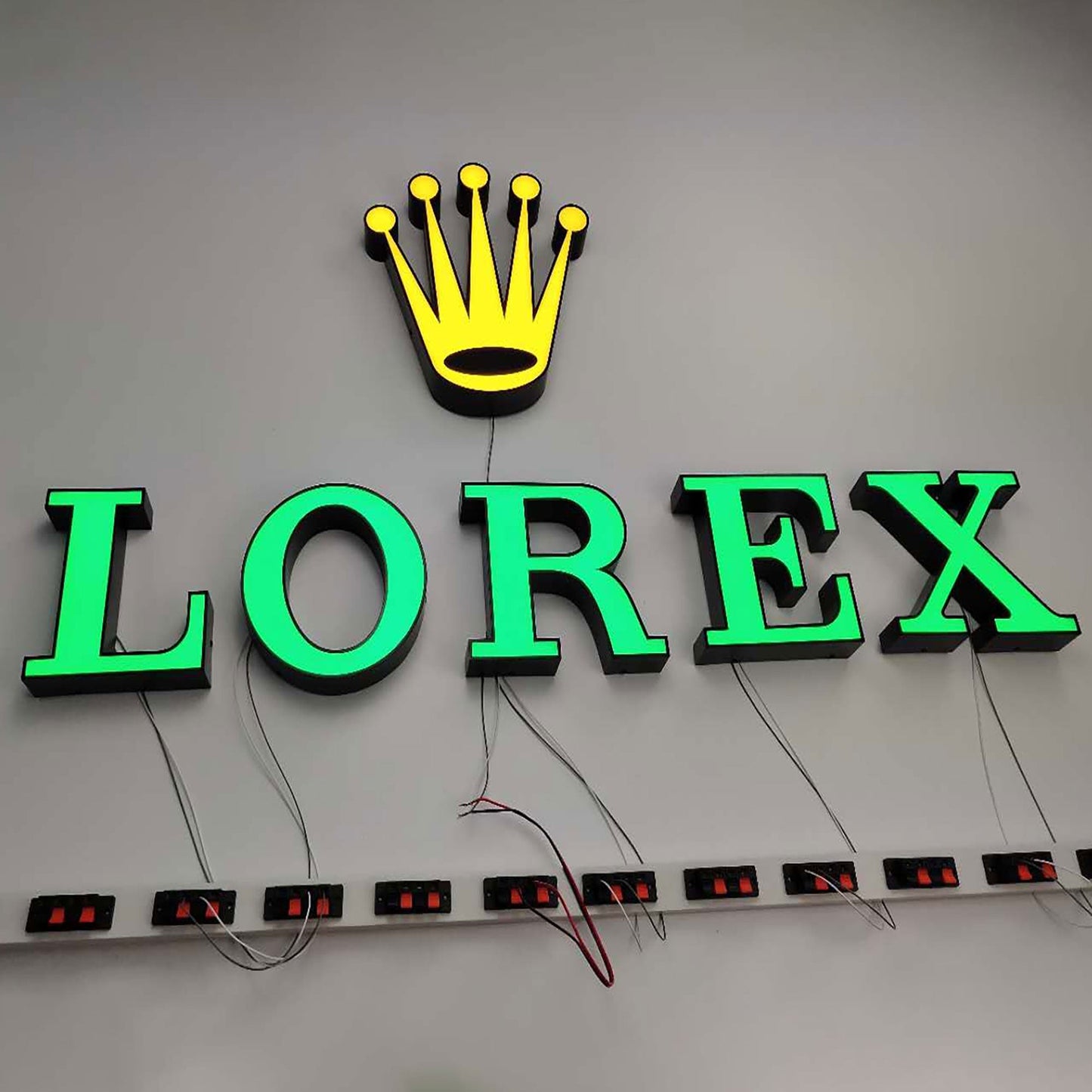 LED Illuminated Sign Aluminum TrimCap Outdoor Front Illuminated 3D Frontlit Channel Letter Sign Waterproof Sign Letters