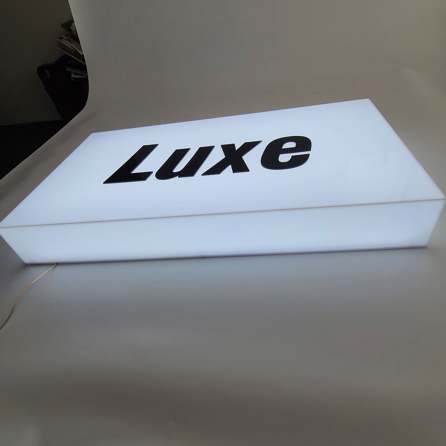 Personalized led advertising light box illuminated wall acrylic sign 3D full lit acrylic lightbox for business