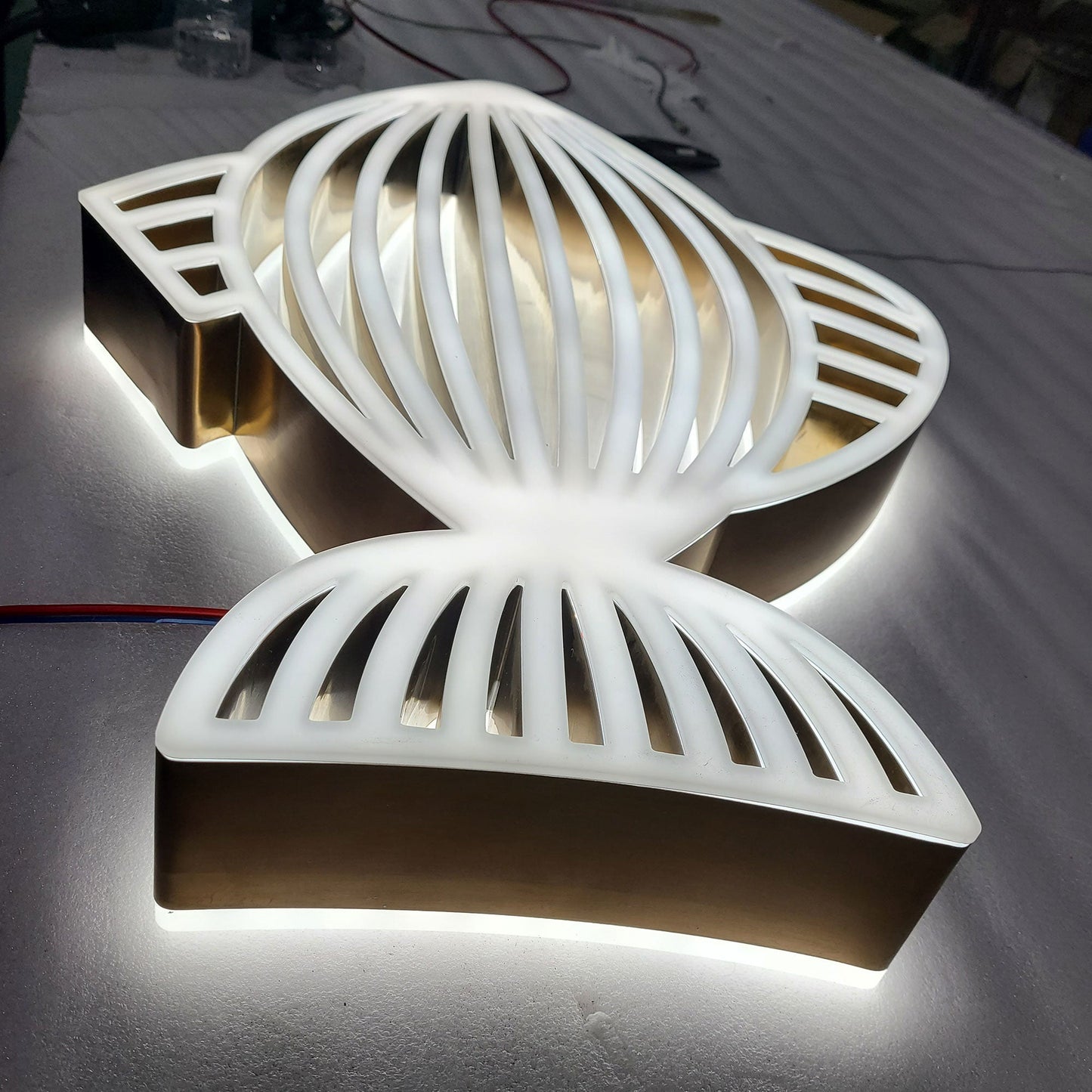 3D Light Up Store Brand Sign LED Double Sided Illuminated Advertising Letters Sign Electronic Channel Letter Signs