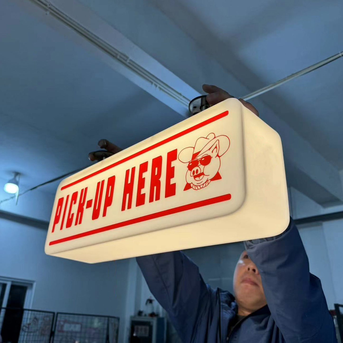 Custom Business Light Box Signboard Restaurants Hanging LED Full-lit Acrylic light box Shop Store Illuminated 3D Signs