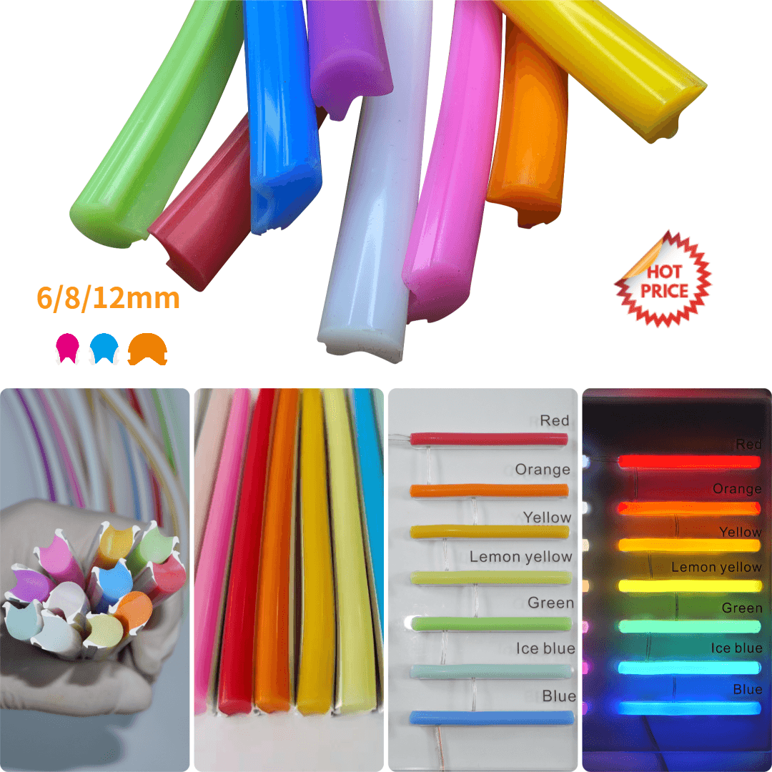 Separate Silicone 6/8mm Diffuser Led Neon 2nd Generation Split Flexible DC 12V Silicon Cover Led Neon Sign Material