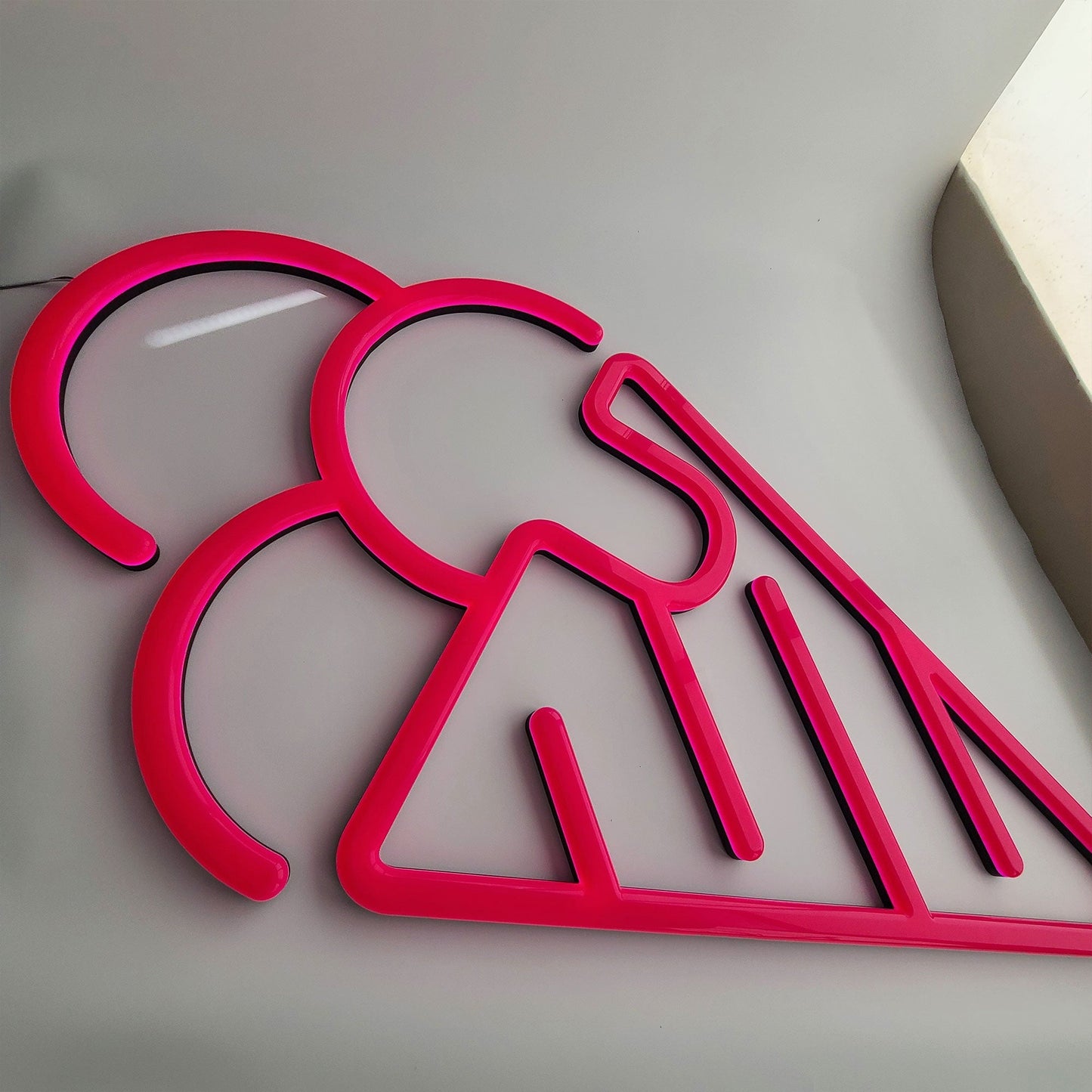 Custom Neon Sign Ice Cream Shop Logo Sign 3D Lighting Indoor Wall Signs LED Acrylic Neon Signages