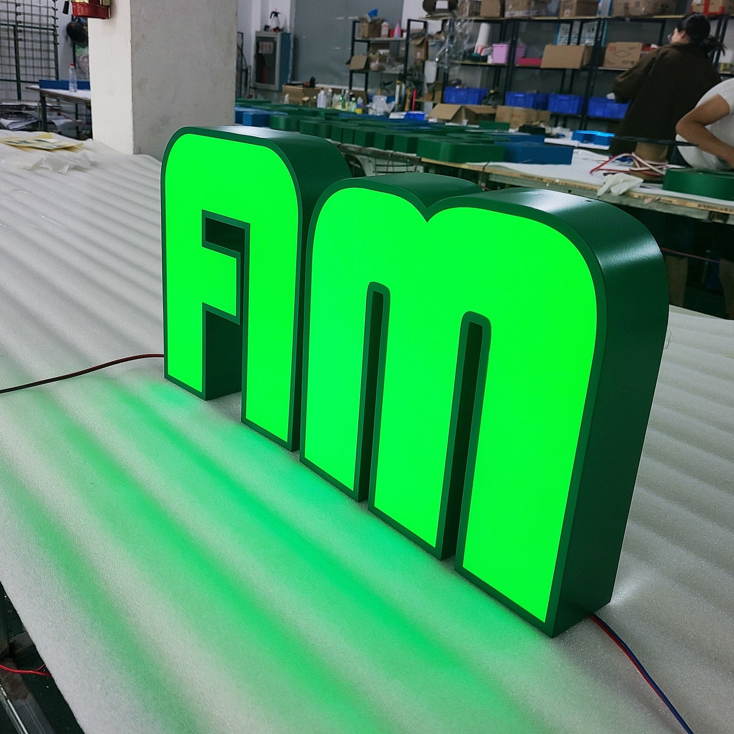 Custom Wall Signage Illuminated Channel Letter Signs 3D Led Logo Sign Frontlit Aluminium Business Channel Letters Signs