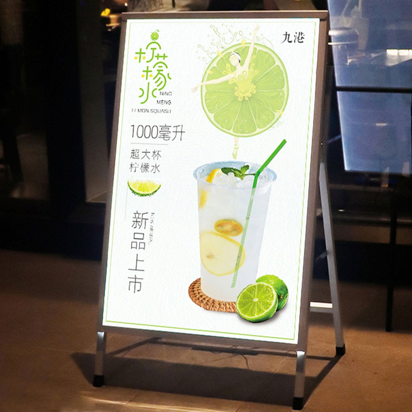 Custom led menu board lighting box led poster a1/a2/a3/a4 free standing ultra thin light box