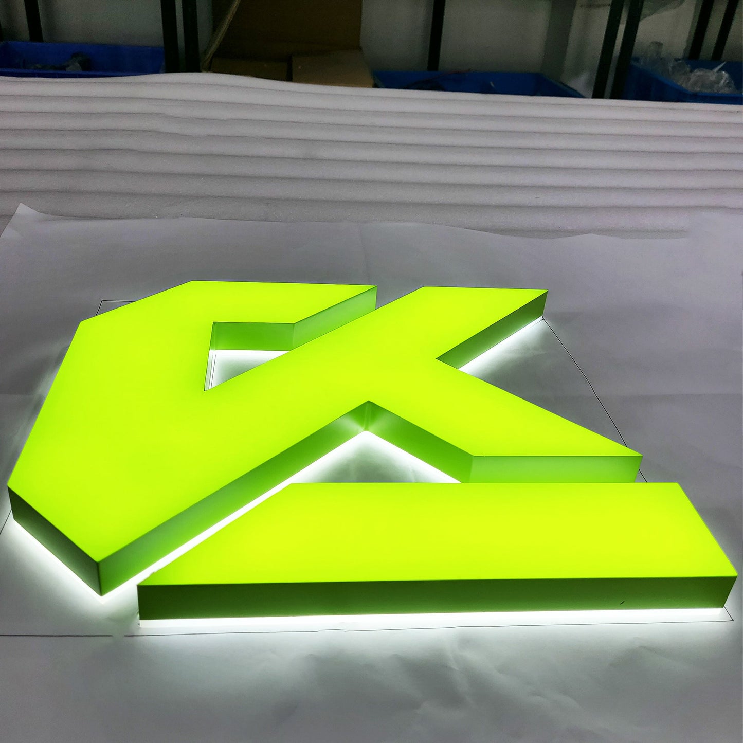 Storefront 3d plastic acrylic letters led double sided illuminated letter custom office led sign