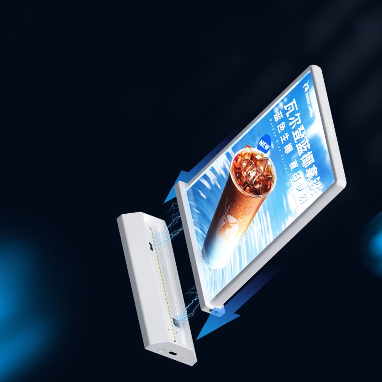 Desktop Display Magnetic Ultra Thin LED Advertising Sign Double Side A4 Led Light Box