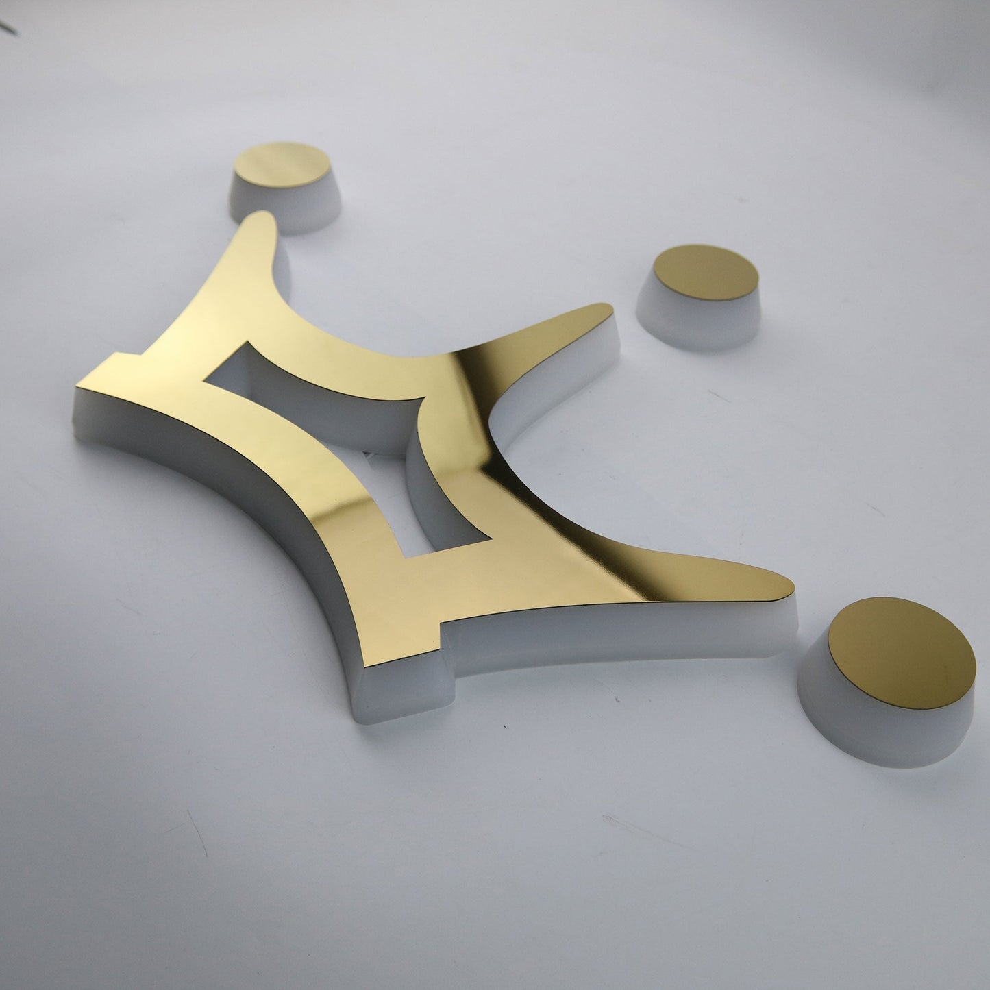 Acrylic Edge Luminous Logo Signages Indoor Side Lit Custom Business Office Channel Letter Sign