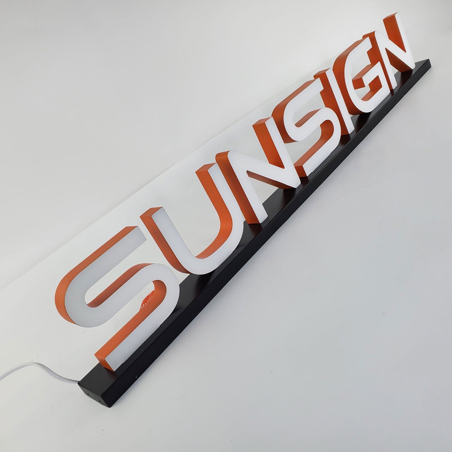 Interior Double Side Illuminated Channel Sign Stainless Steel Backlit Signage Free Standing Acrylic Letters For Business Logo