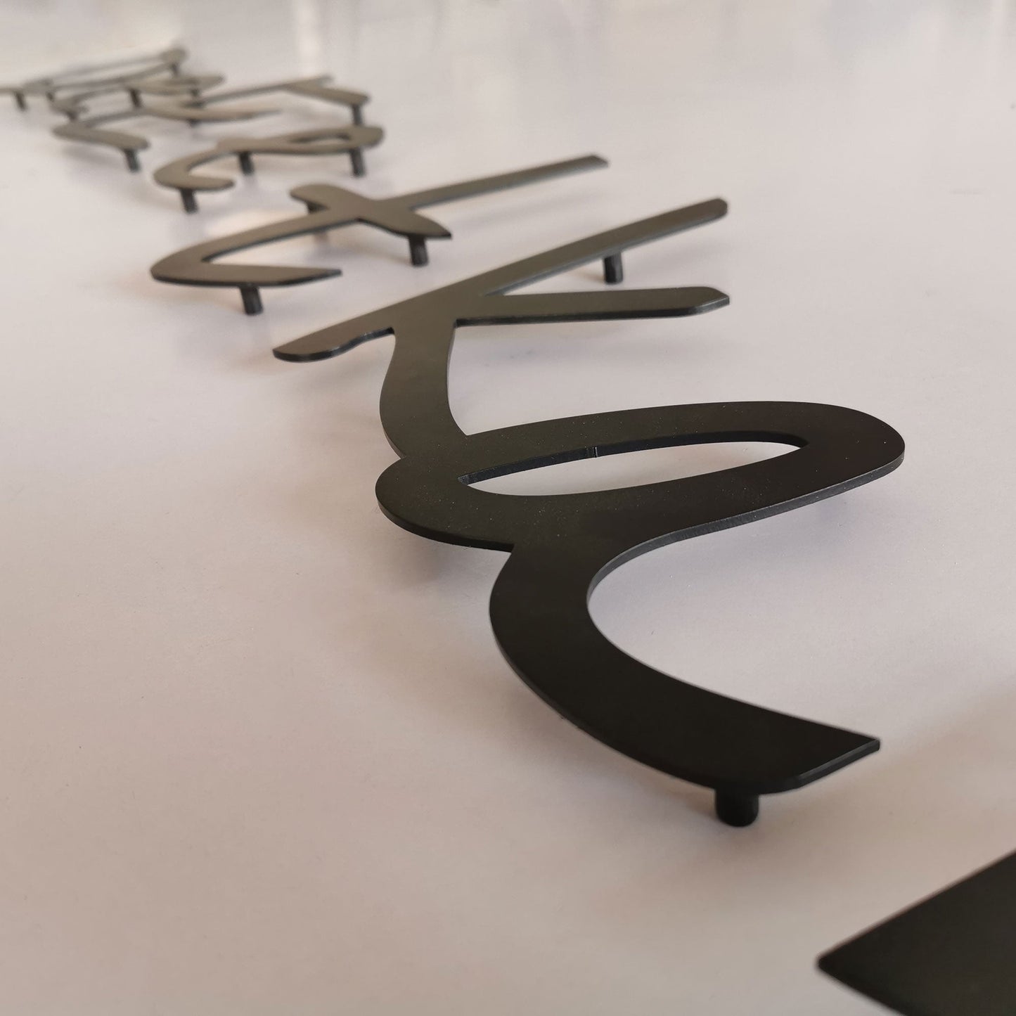 Customized Lettering Indoor Company Home Wall Decoration Logo Solid Laser Cut Metal Letters Sign