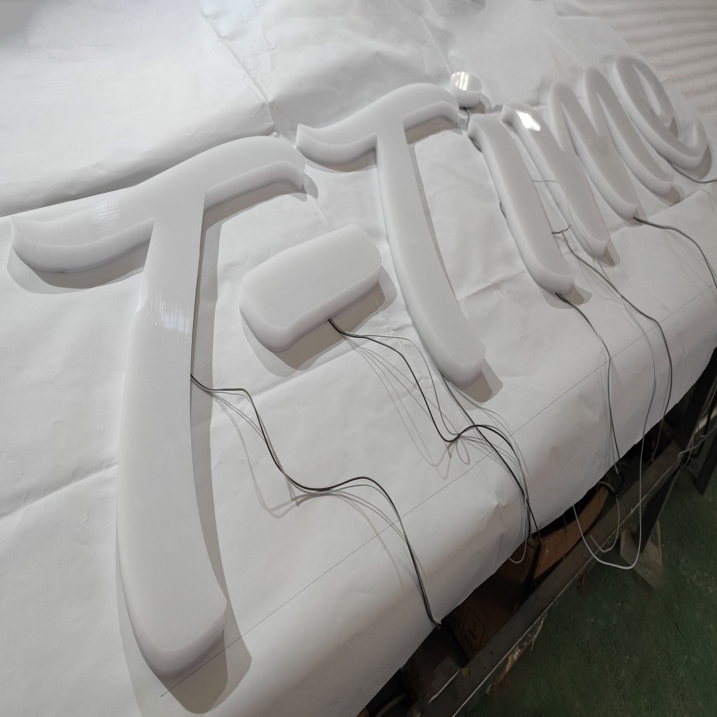 Customized Color Led Lighted Full Lit Led 3D Fabricated Acrylic Illuminated Letters Logos