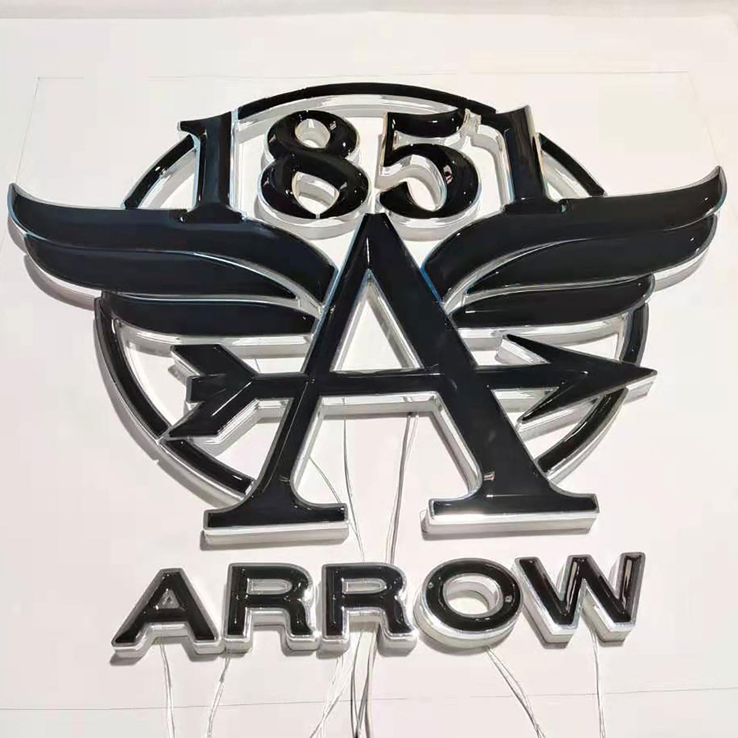 3d Illuminated Channel Signs Letters Custom Led Backlight Acrylic Sign Stainless Steel Channel Letters