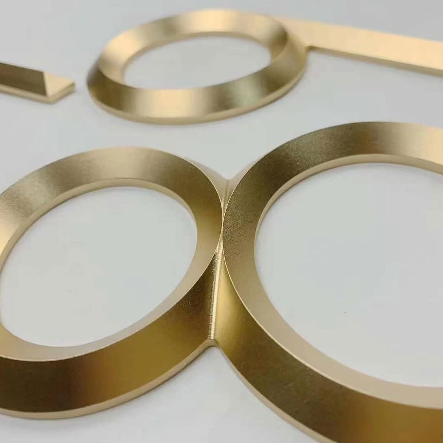 Business sign gold 3d metal letters laser cut custom wall 3d logo sign with beveled face