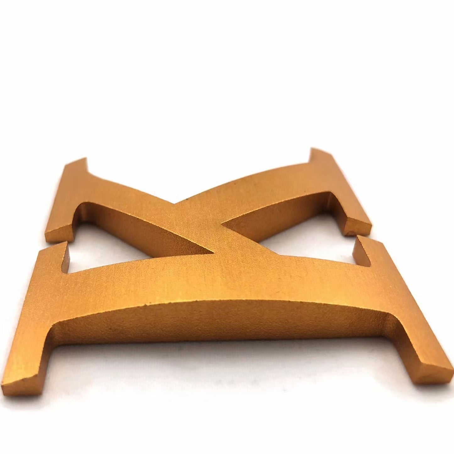 Custom gold finish aluminum cut letters indoor office wall signs engraved silver metal letters