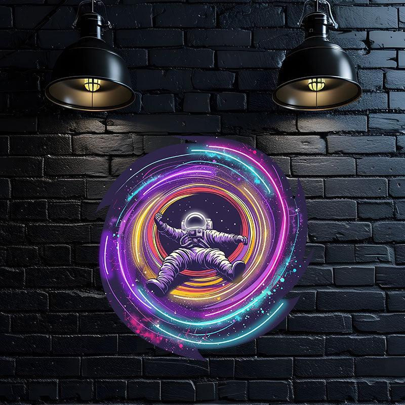 Galactic Adventure: Astronaut Neon signs Light - Stunning LED Display of Interstellar Travel
