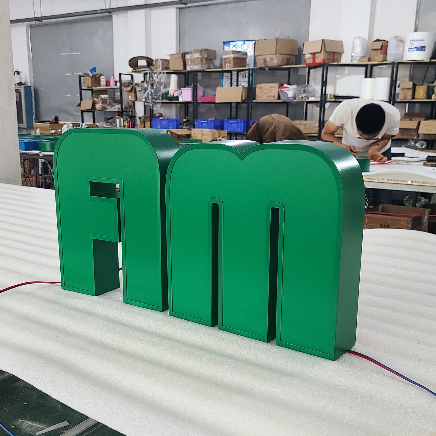 Custom Wall Signage Illuminated Channel Letter Signs 3D Led Logo Sign Frontlit Aluminium Business Channel Letters Signs