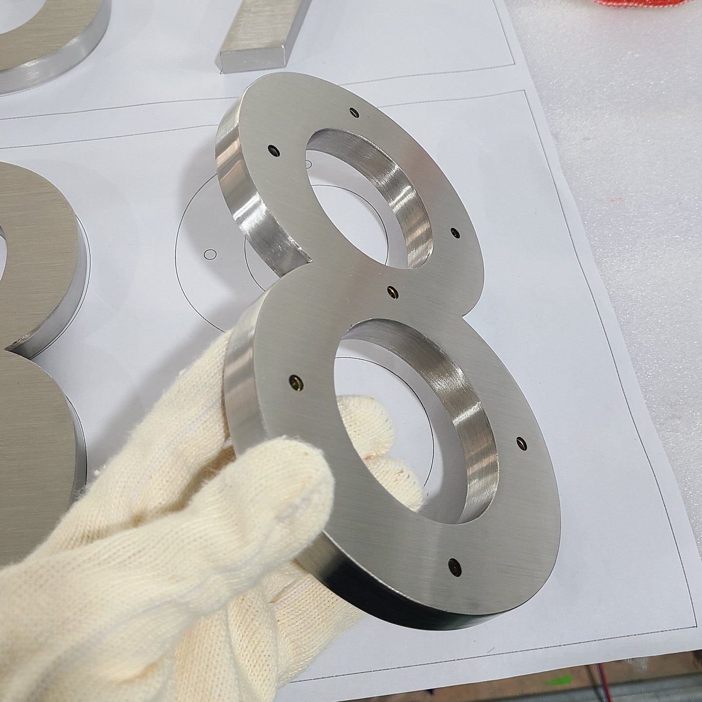 Custom design 3D letters business signs indoor company reception wall signs stainless steel letter metal double sided logo