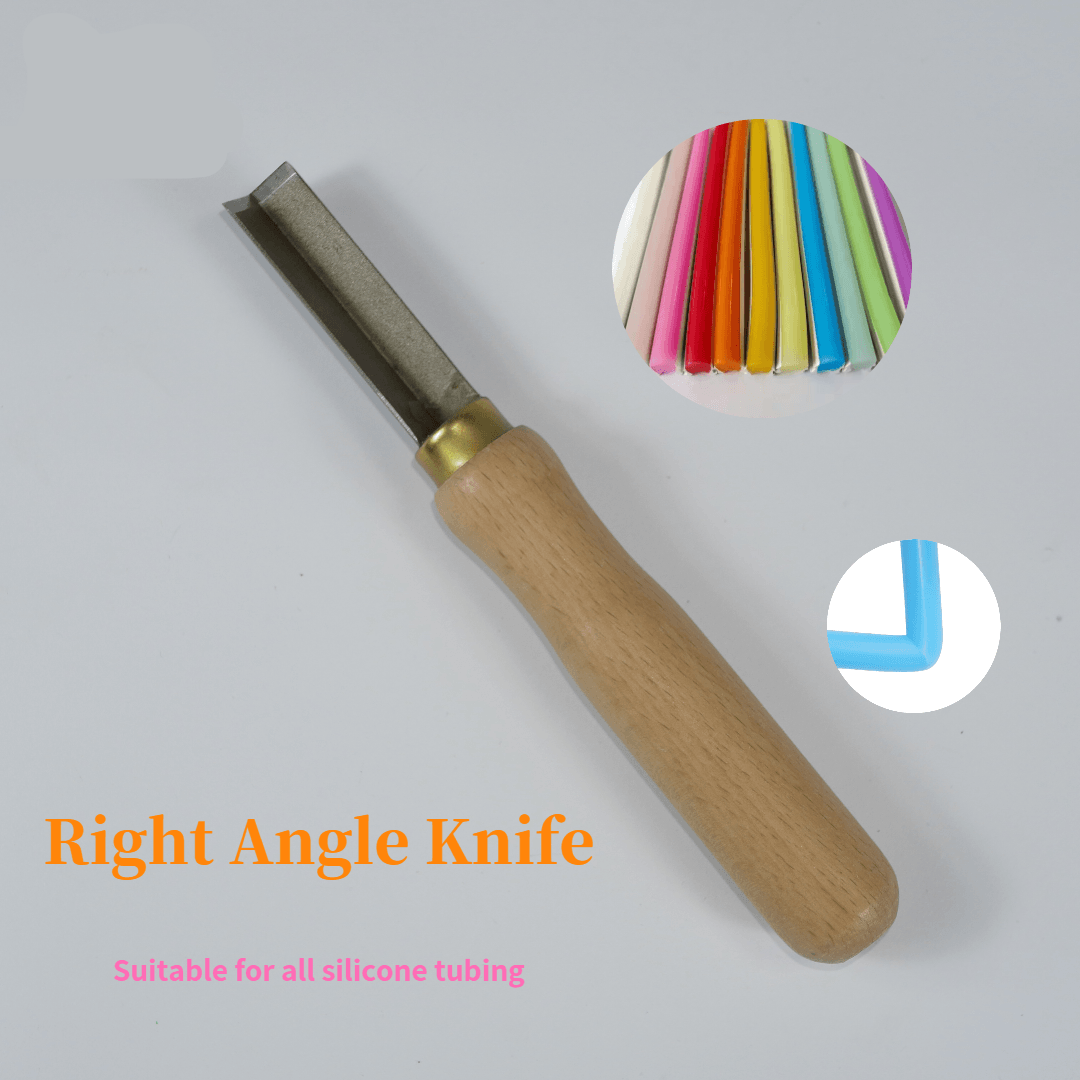 Split Silicone Tube Knife Wooden Handle Hand Tools