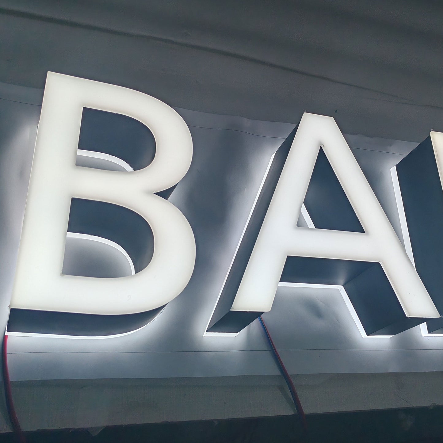 3d Backlit Sign, 3d Led Signage, Custom Outdoor Sign, Business Sign, Double Sided Illuminated Letters, Metal Sign Letters