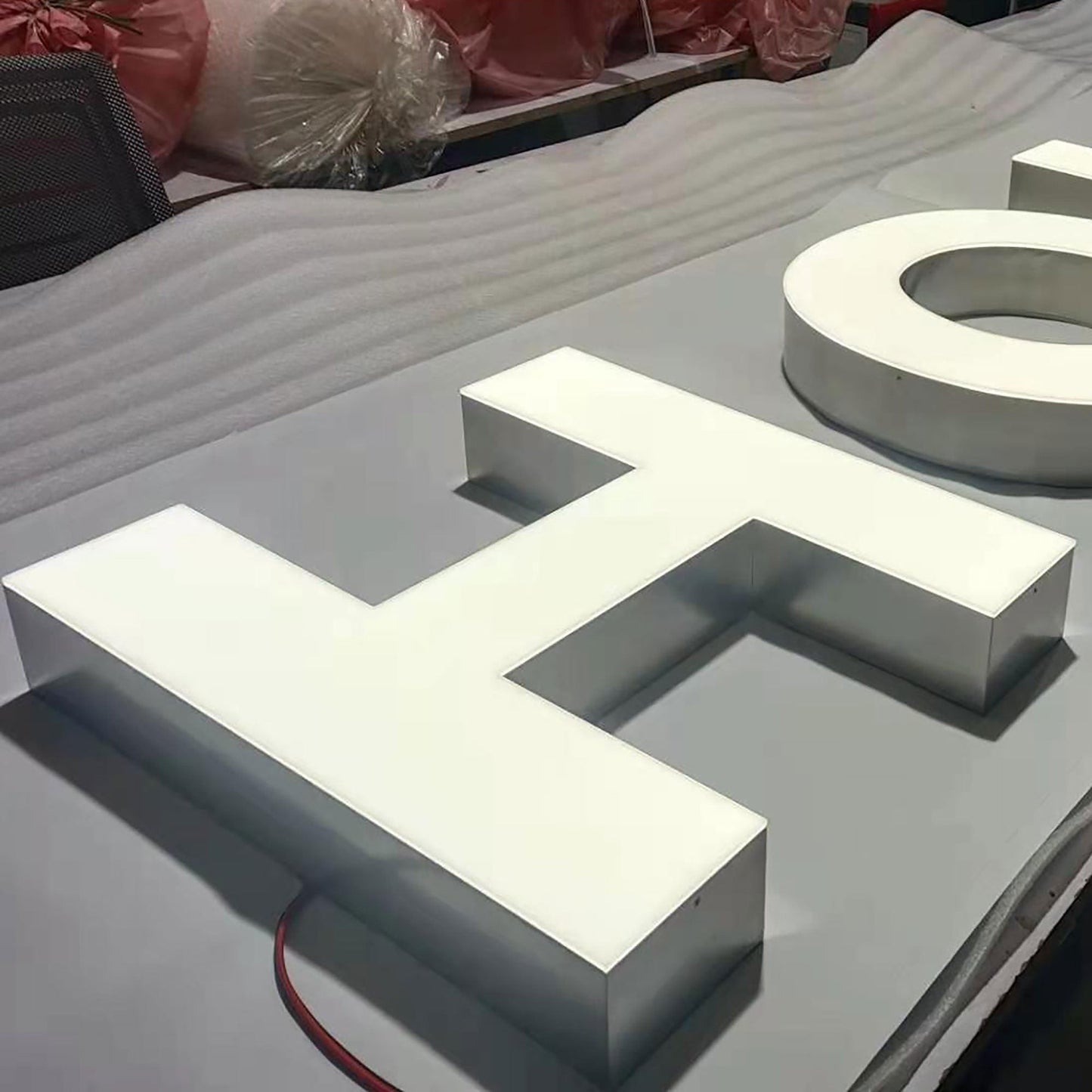 Custom Shop Name Sign Board Led Frontlit Letters Sign Company Logo 3D Channel Letters Business Sign