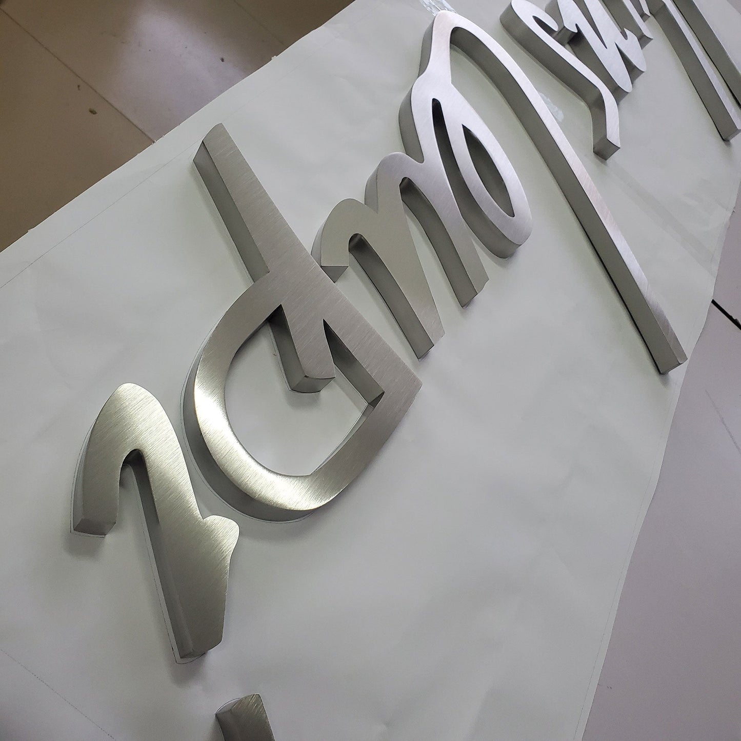 Stainless Steel Channel Letters Factory Price Non-illuminated 3D Laser Cut Letter Alphabet Number Signs for Buildings