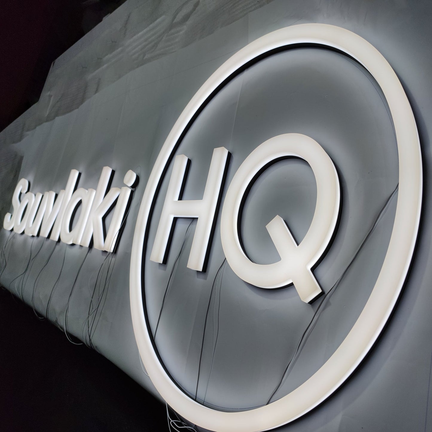 Custom Led 3d Acrylic Letter Sign Advertising Face and Side Lit Signage For Interior Display Shop Sign