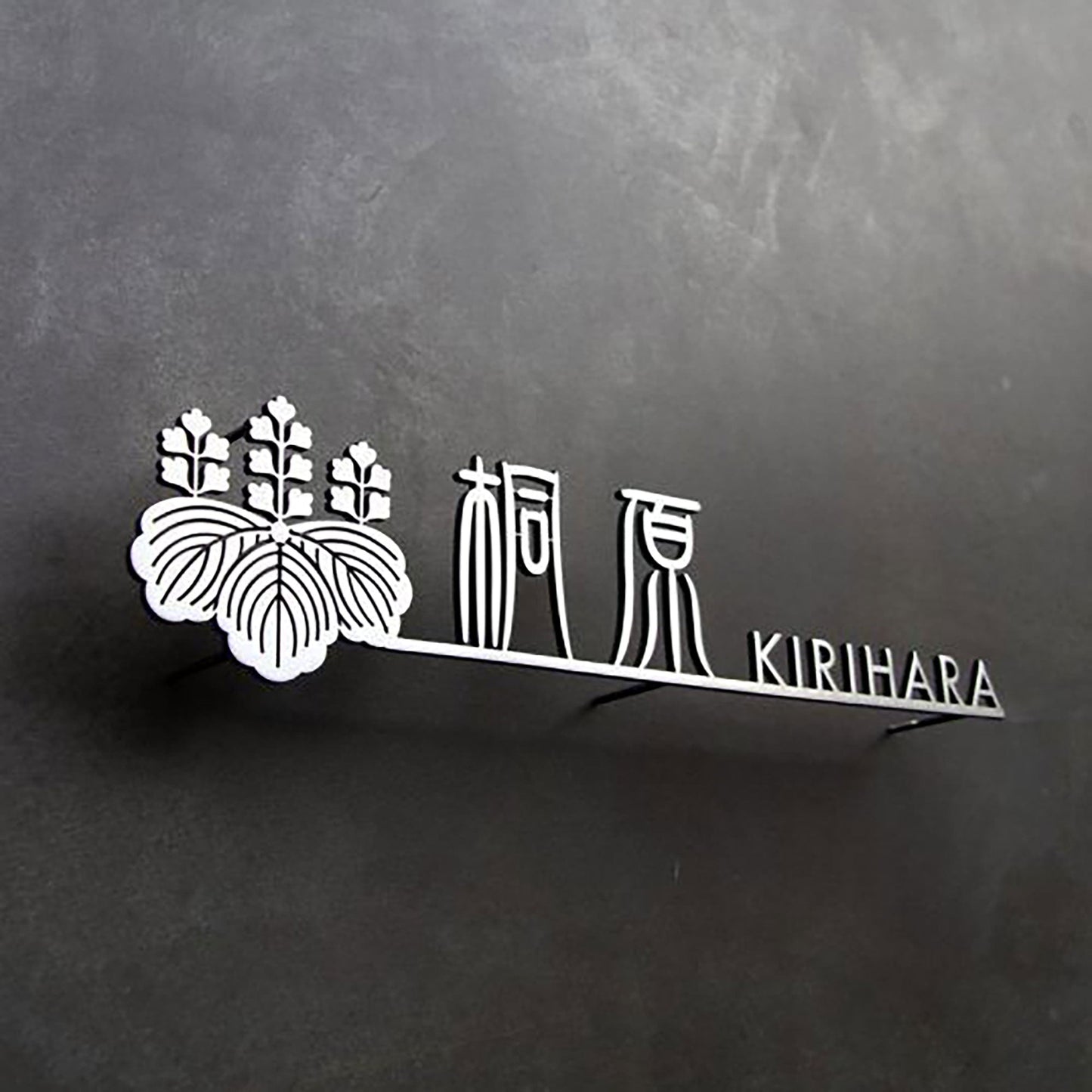 Silver aluminum brushed cut letters door front decorative solid letters business wall logo signage