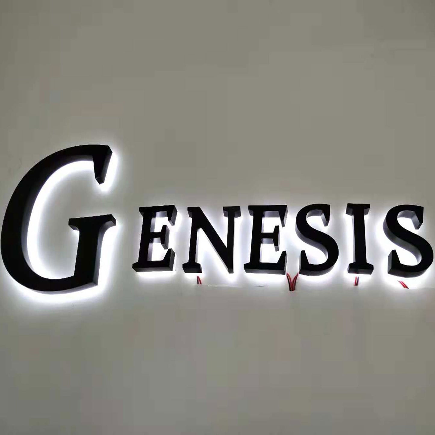 Dropshipping custom business office indoor outdoor letter wall 3d led backlit channel letter sign with CE certificate