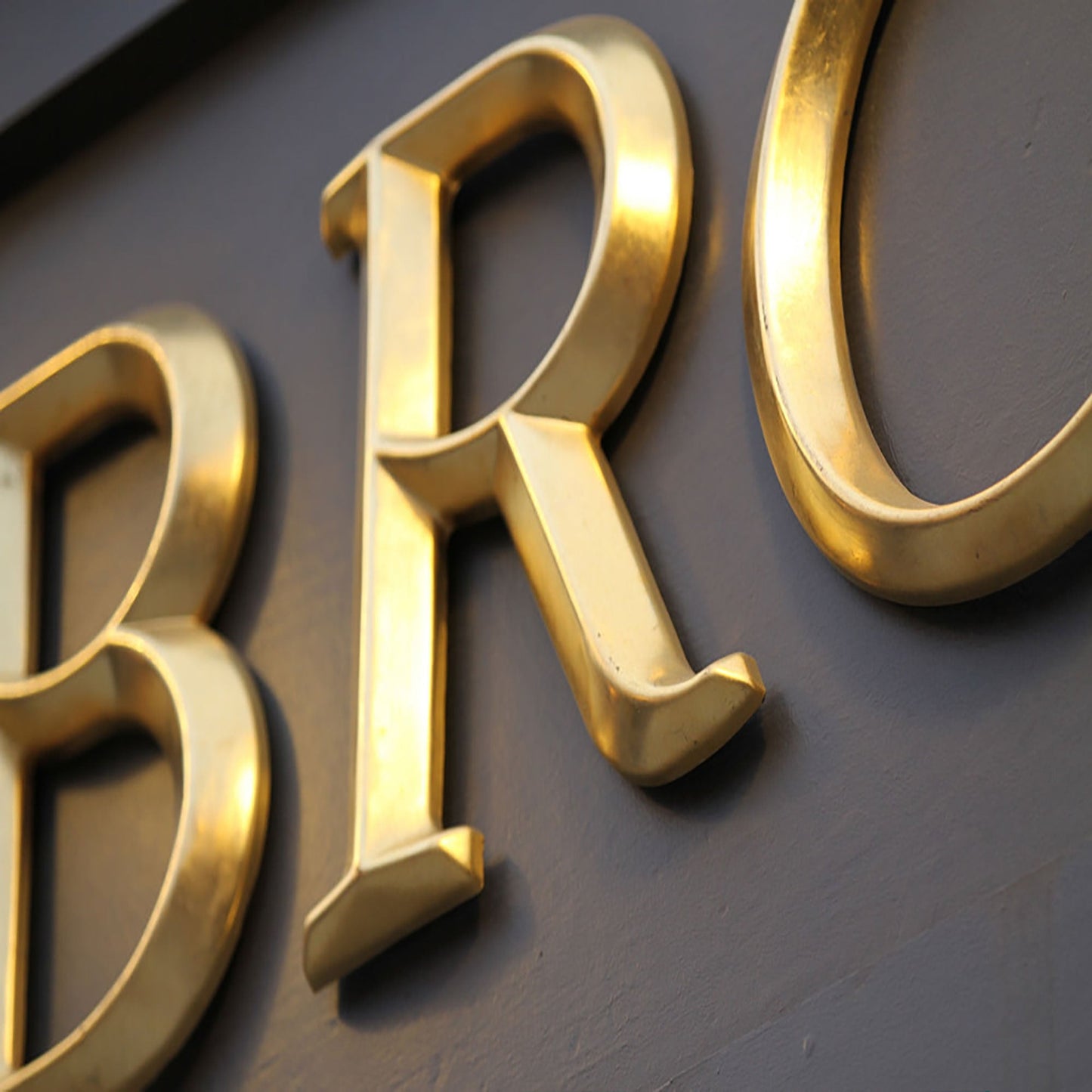 Gold Metal Letters Business Shop Signs 3d Stainless Steel Logo Custom Channel Letters Indoor Decor