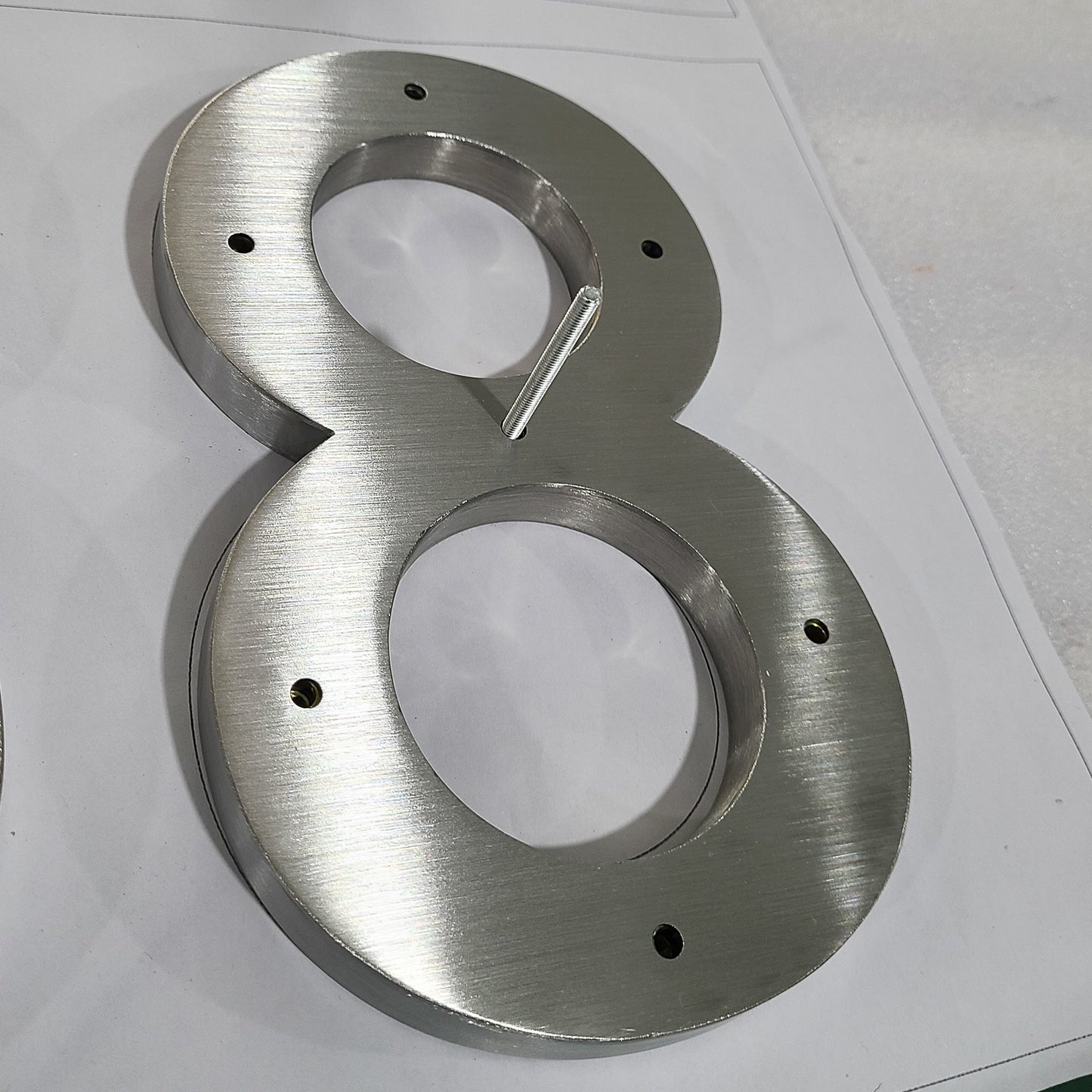 Custom design 3D letters business signs indoor company reception wall signs stainless steel letter metal double sided logo